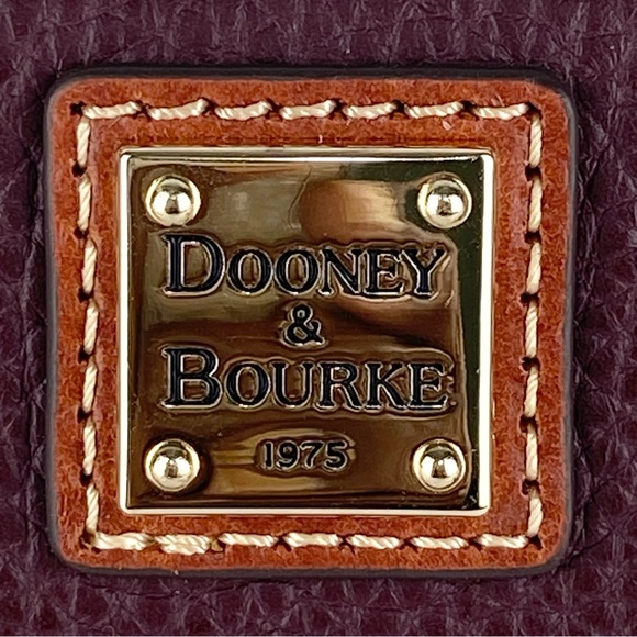 Dooney & Bourke Pebble Grain Zip Around Wallet Bordeaux Color - Picture 7 of 7
